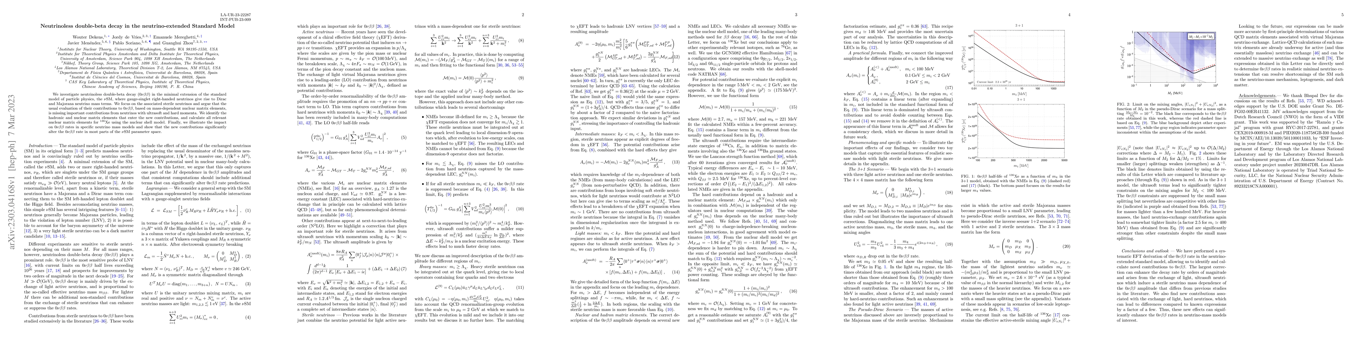 Thumbnail for Neutrinoless double-beta decay in the neutrino-extended Standard Model