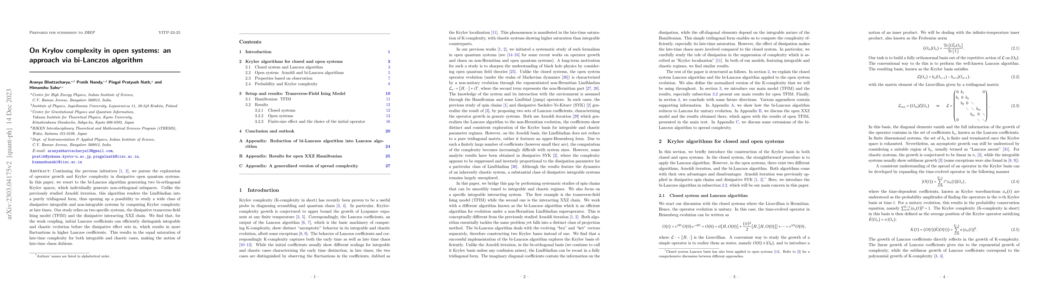 Thumbnail for On Krylov complexity in open systems: an approach via bi-Lanczos
  algorithm