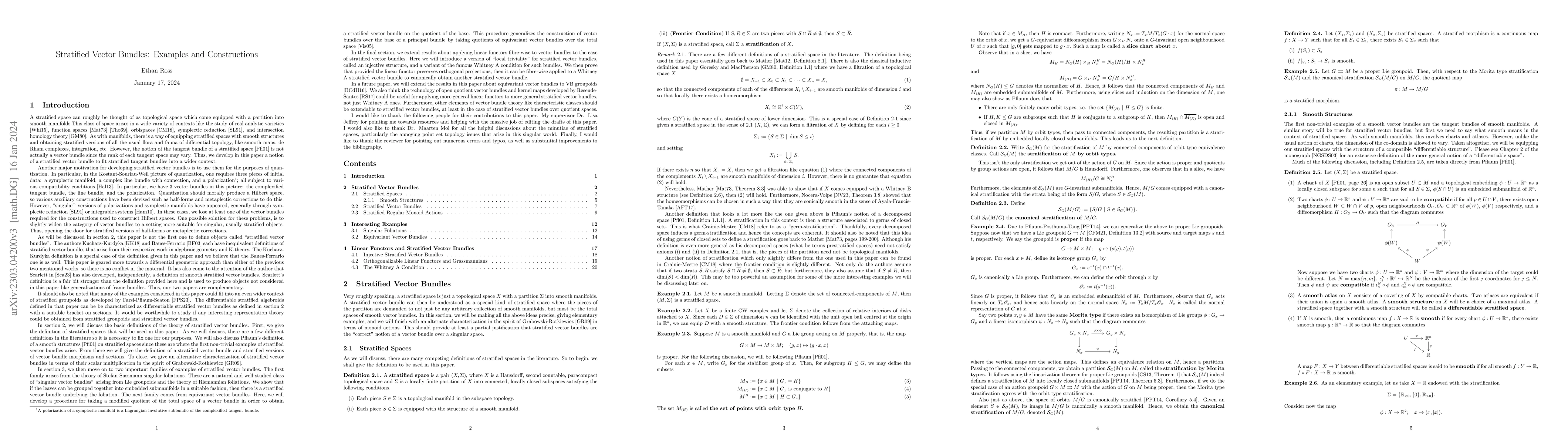 Thumbnail for Stratified Vector Bundles: Examples and Constructions