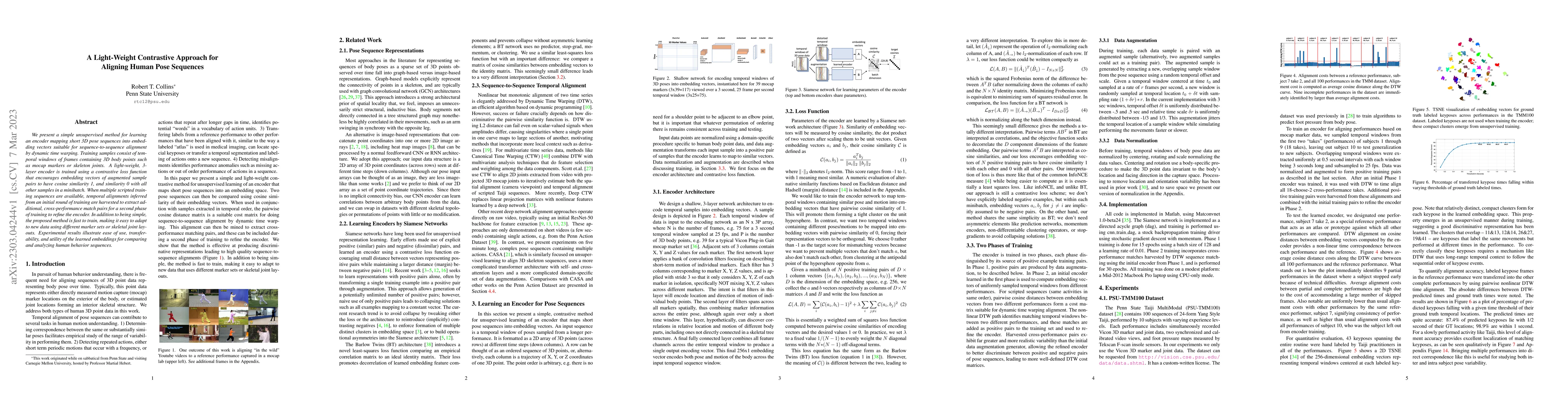 Thumbnail for A Light-Weight Contrastive Approach for Aligning Human Pose Sequences