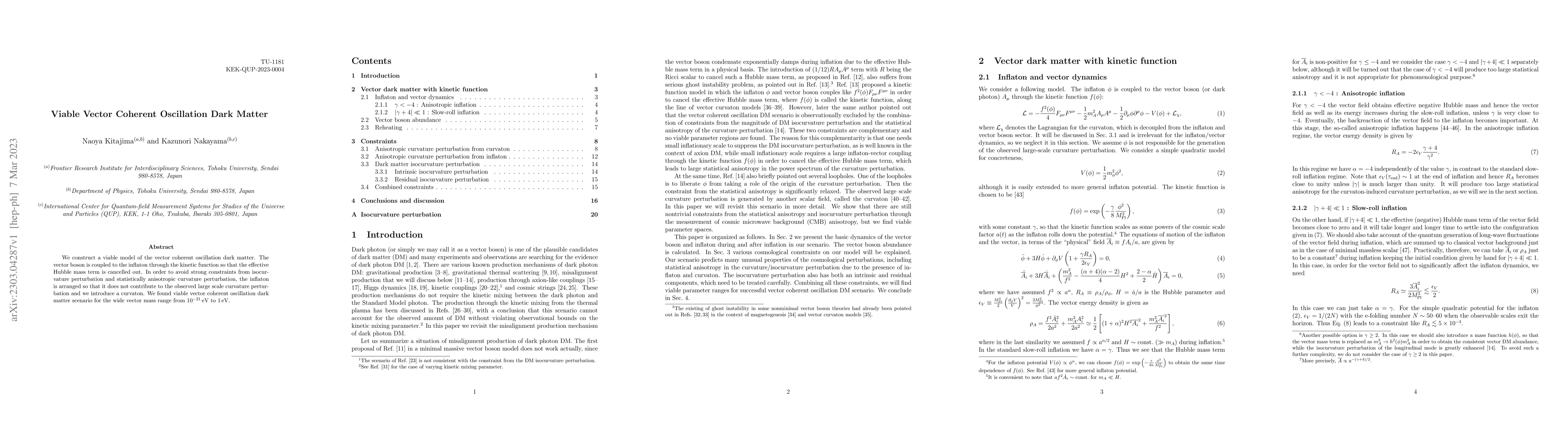 Thumbnail for Viable Vector Coherent Oscillation Dark Matter