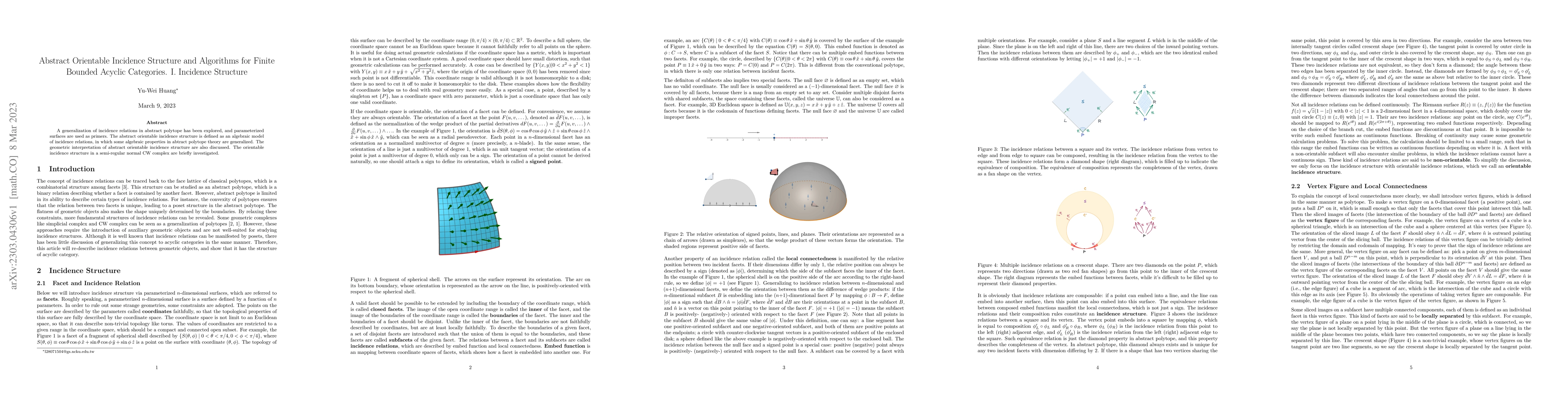 Thumbnail for Abstract Orientable Incidence Structure and Algorithms for Finite
  Bounded Acyclic Categories. I. Incidence Structure