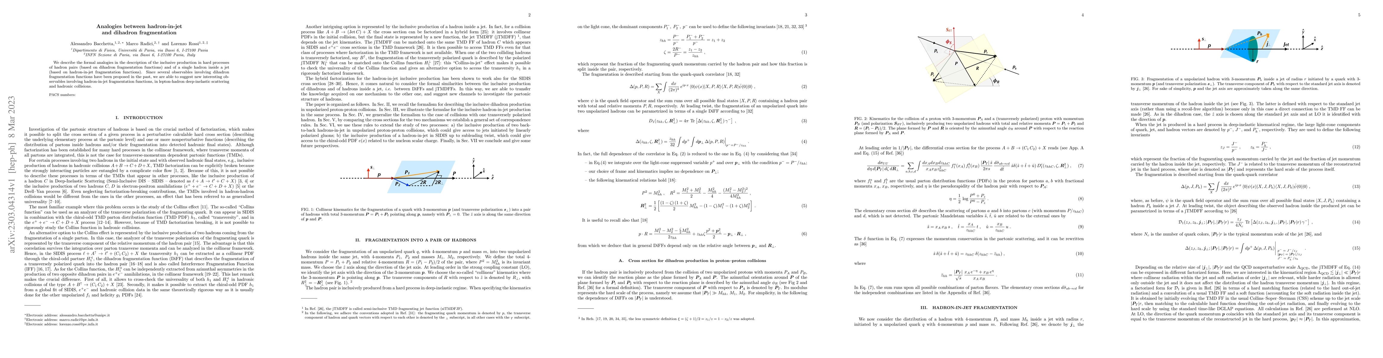 Thumbnail for Analogies between hadron-in-jet and dihadron fragmentation