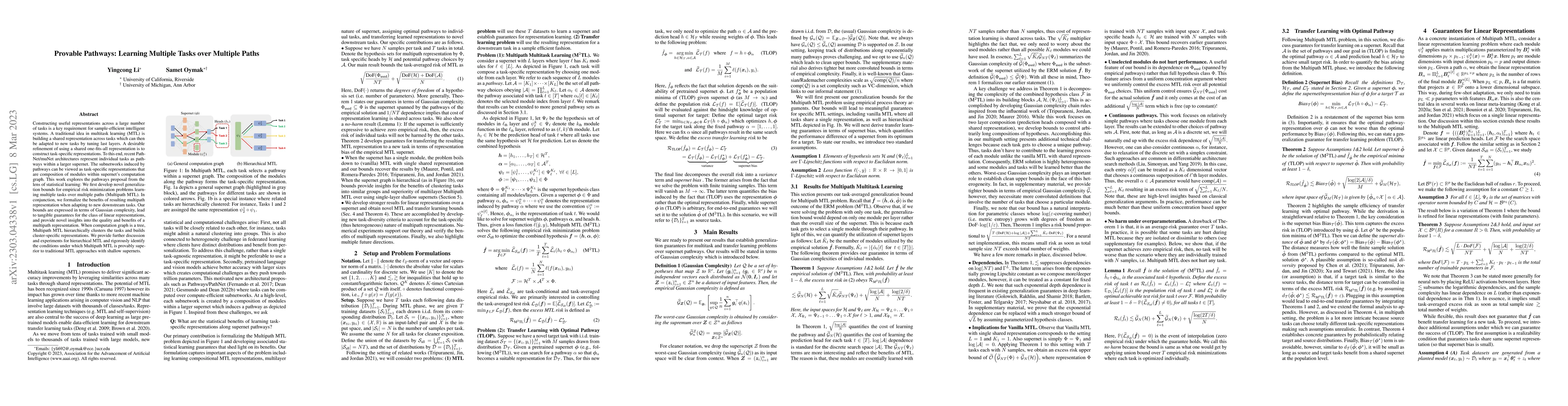Thumbnail for Provable Pathways: Learning Multiple Tasks over Multiple Paths