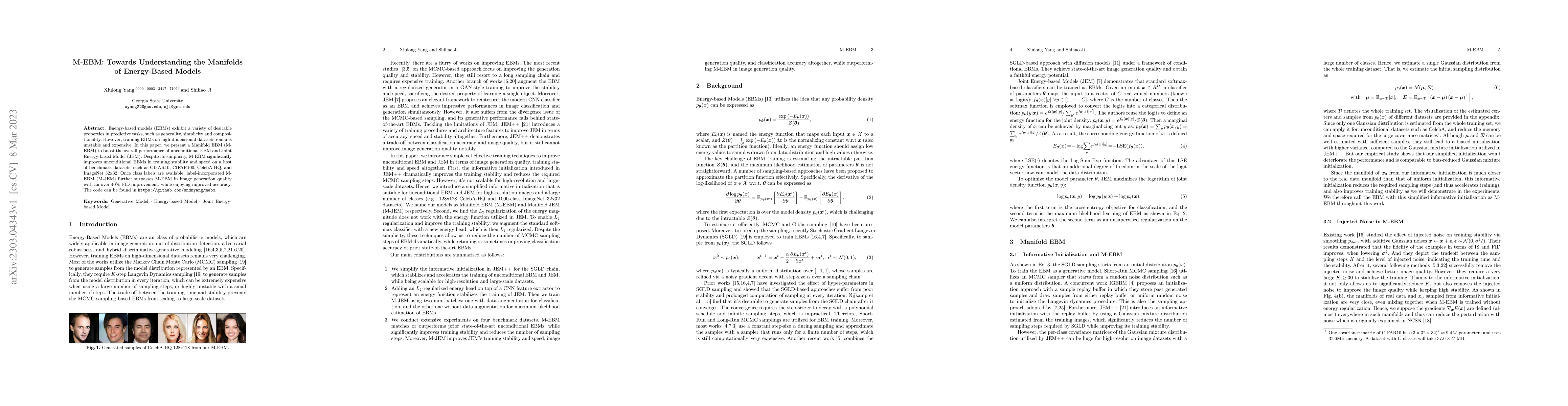 Thumbnail for M-EBM: Towards Understanding the Manifolds of Energy-Based Models
