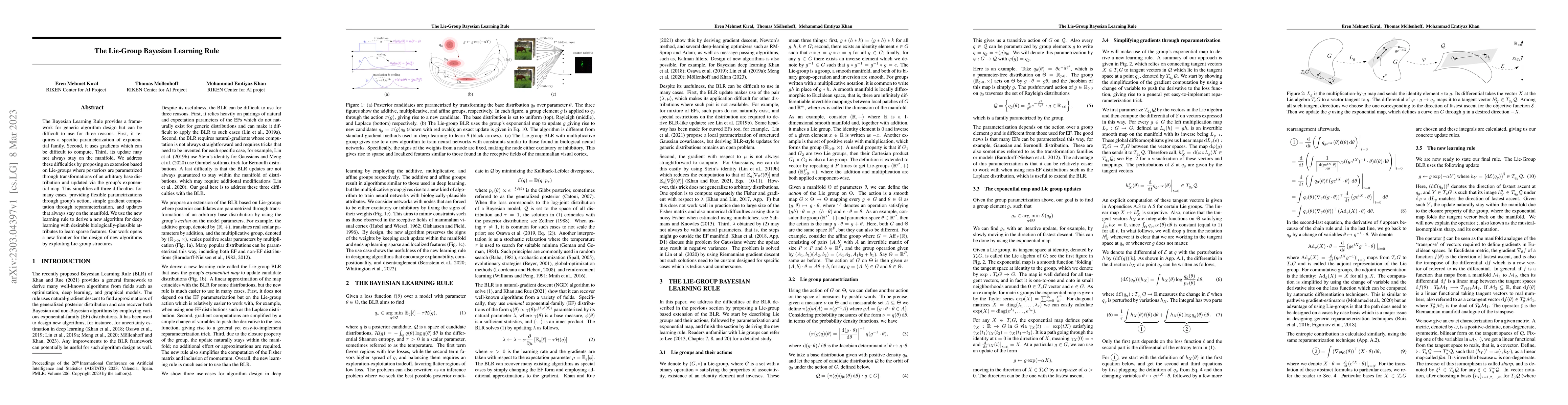 Thumbnail for The Lie-Group Bayesian Learning Rule