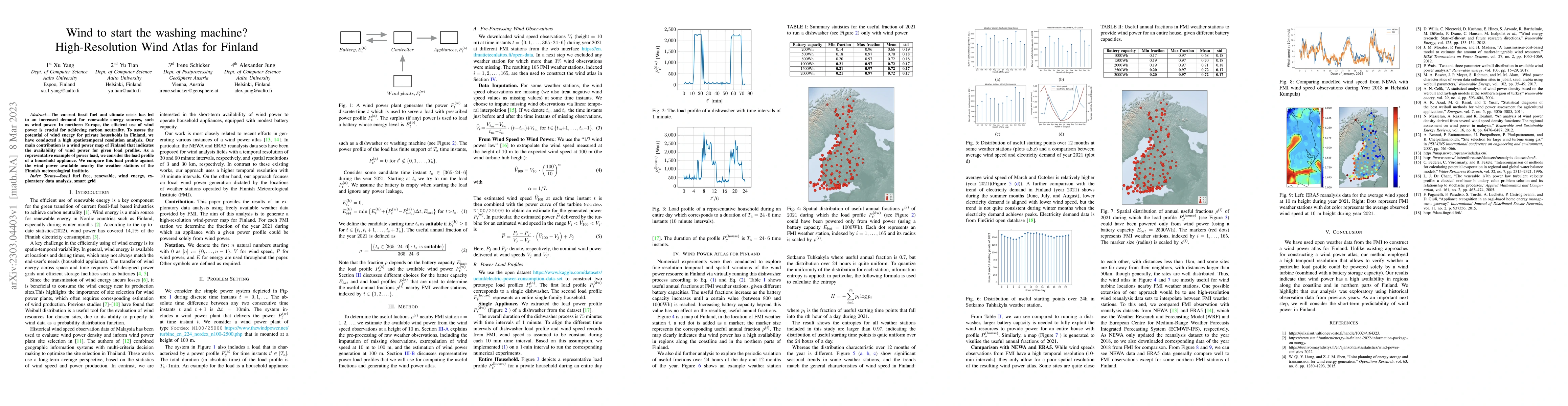 Thumbnail for Wind to start the washing machine? High-Resolution Wind Atlas for
  Finland