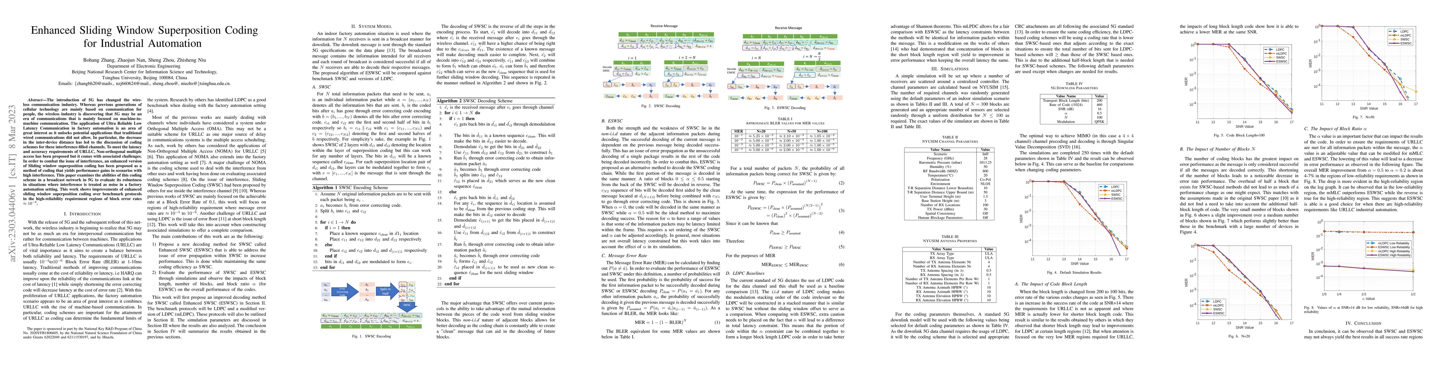 Thumbnail for Enhanced Sliding Window Superposition Coding for Industrial Automation