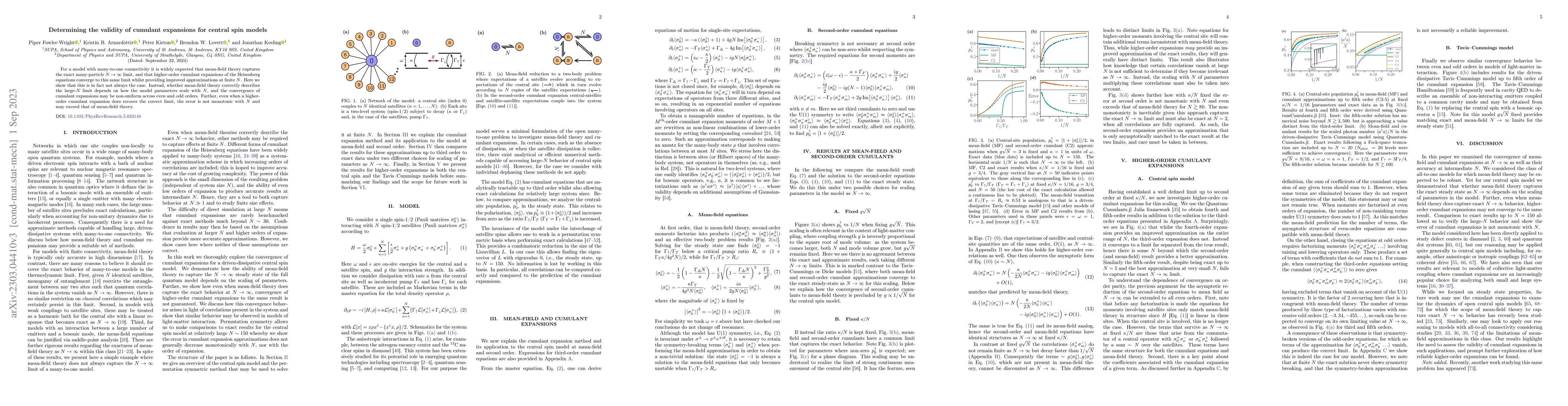 Thumbnail for Determining the validity of cumulant expansions for central spin models