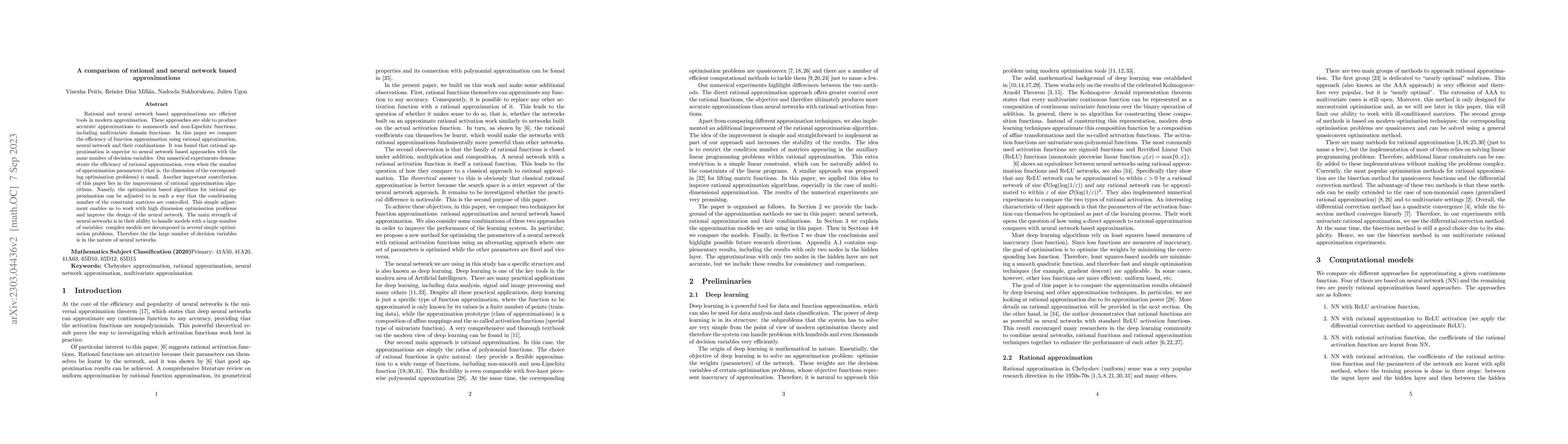 Thumbnail for A comparison of rational and neural network based approximations