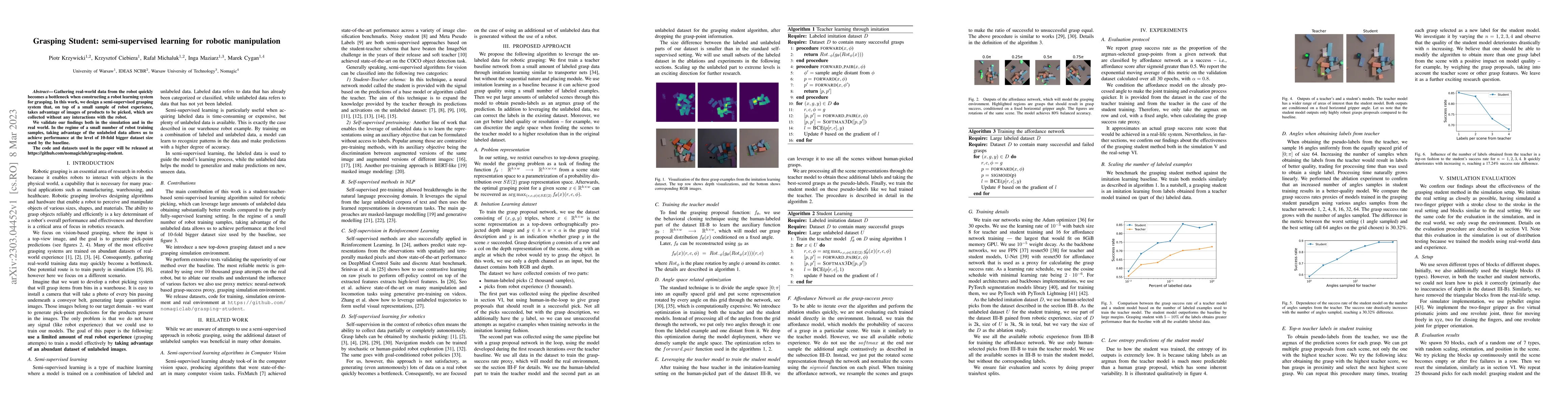 Thumbnail for Grasping Student: semi-supervised learning for robotic manipulation