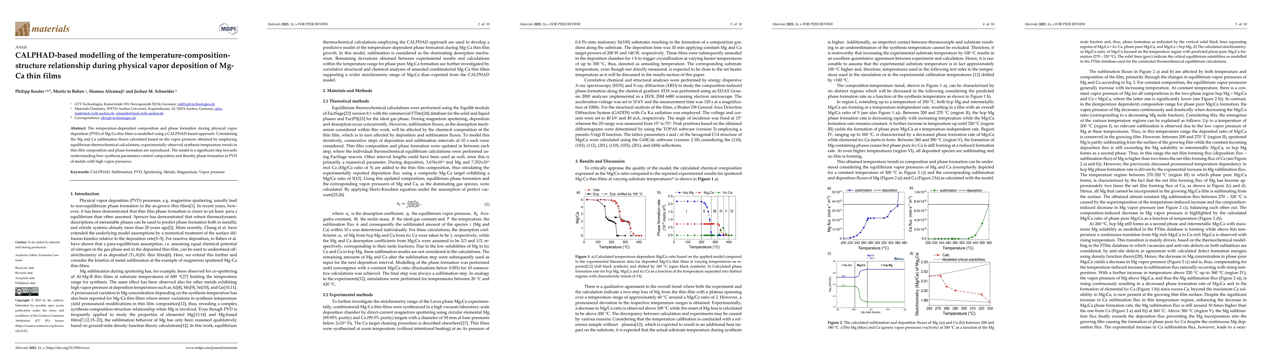 Thumbnail for CALPHAD-based modelling of the temperature-composition-structure
  relationship during physical vapor deposition of Mg-Ca thin films