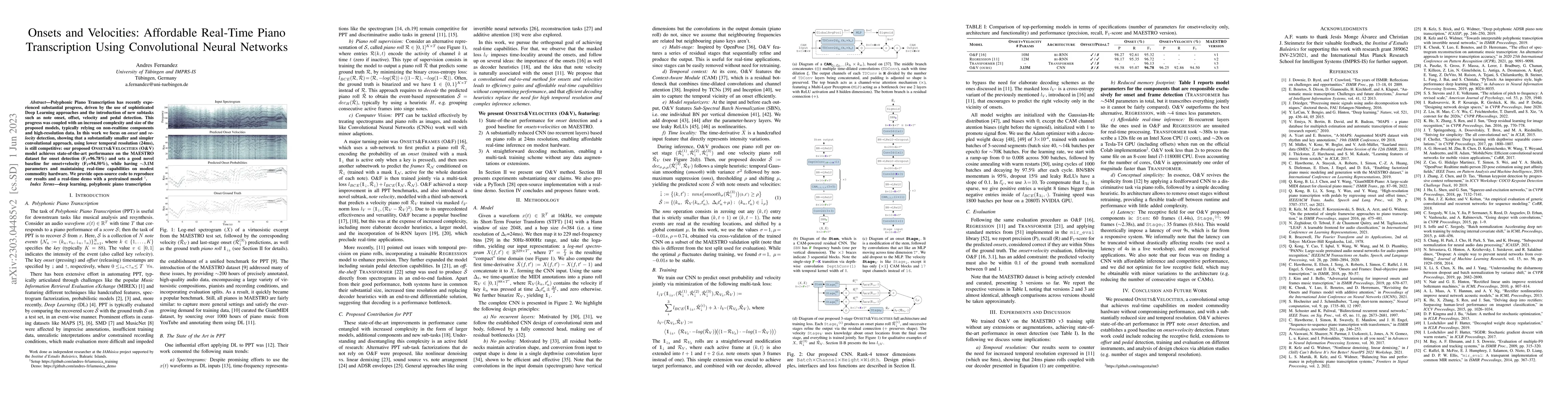 Thumbnail for Onsets and Velocities: Affordable Real-Time Piano Transcription Using
  Convolutional Neural Networks