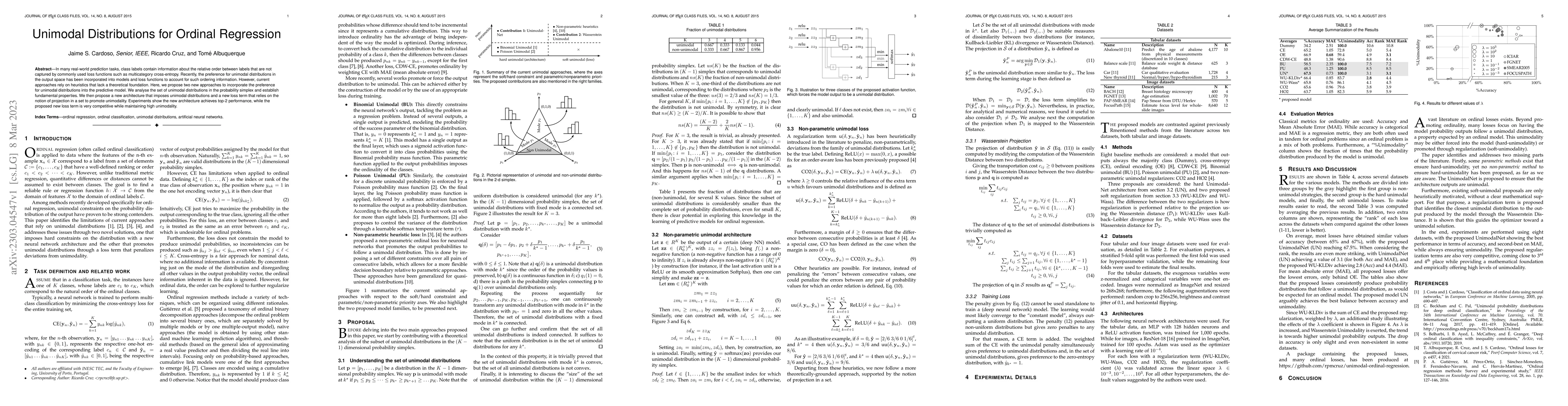 Thumbnail for Unimodal Distributions for Ordinal Regression