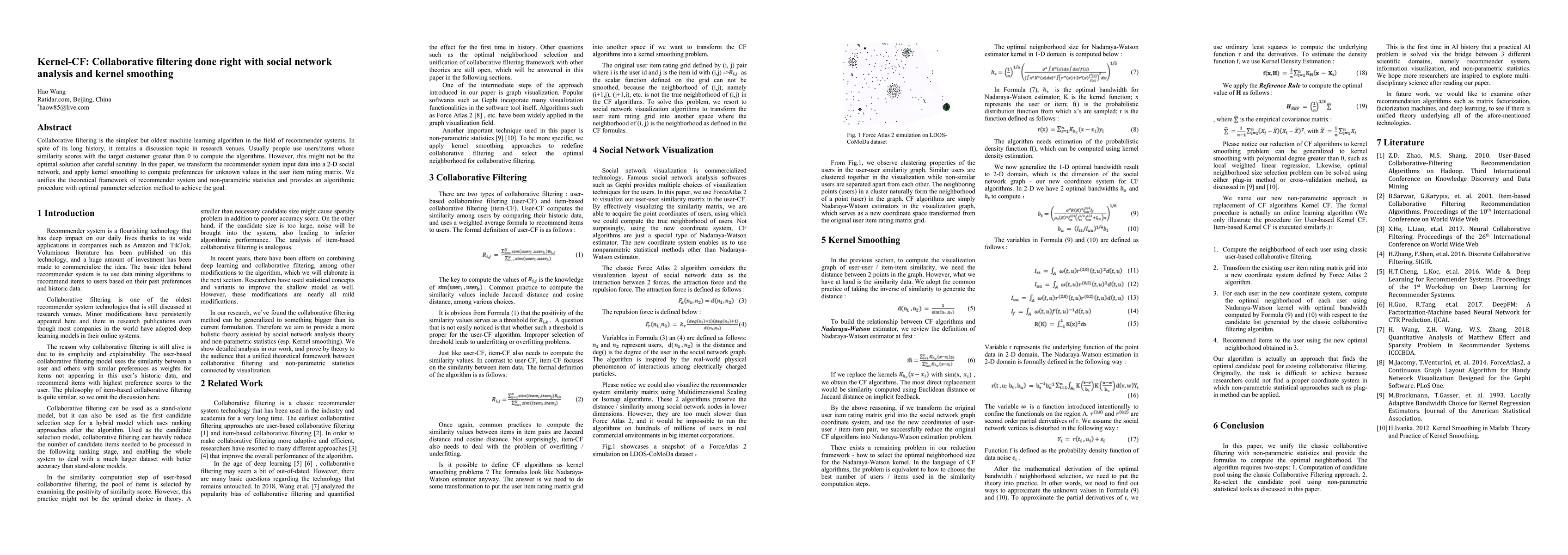 Thumbnail for Kernel-CF: Collaborative filtering done right with social network
  analysis and kernel smoothing