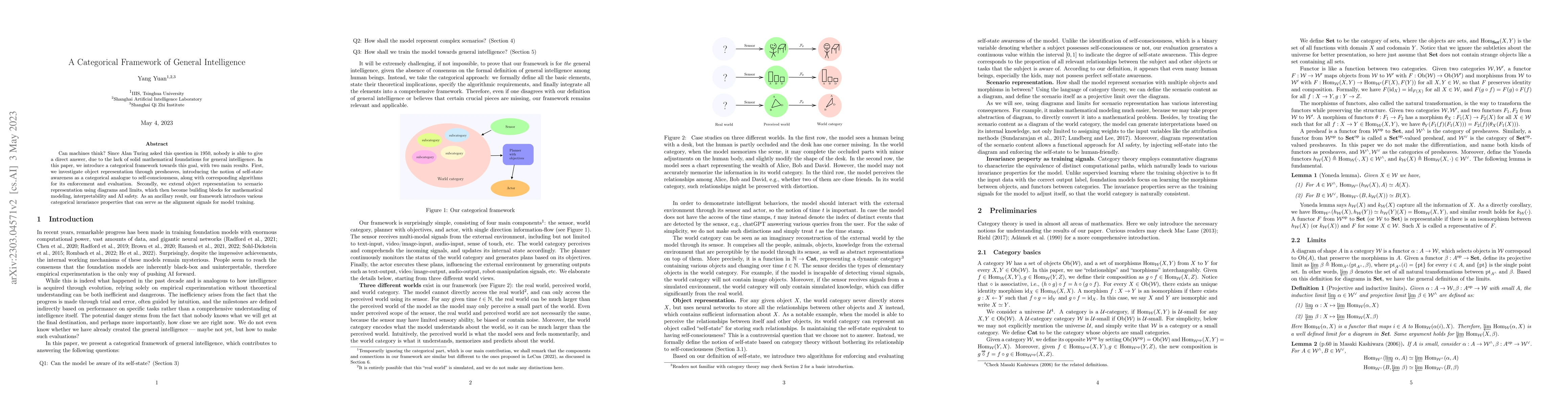 Thumbnail for A Categorical Framework of General Intelligence