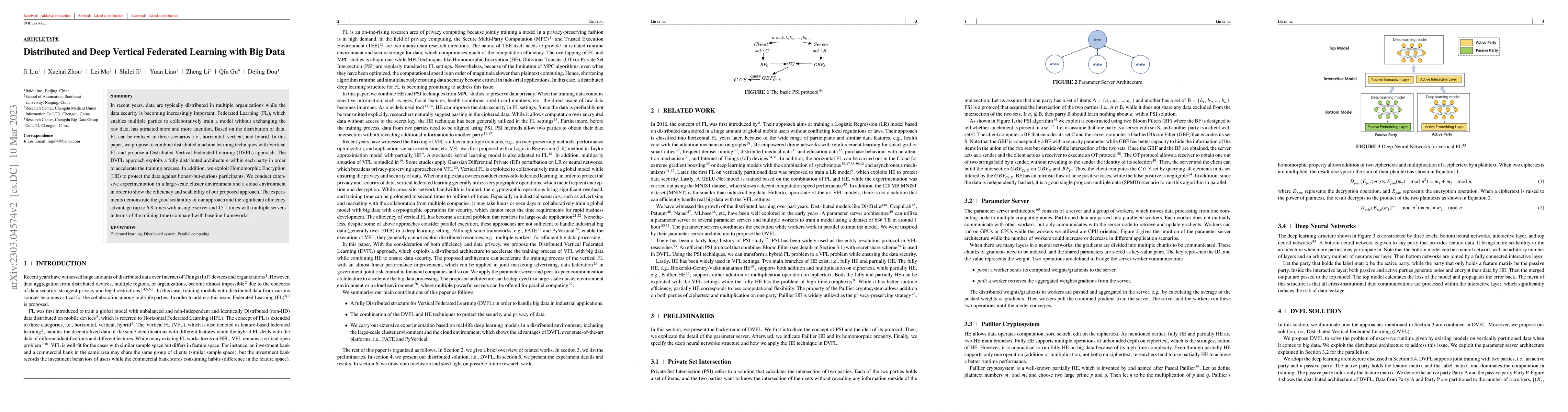 Thumbnail for Distributed and Deep Vertical Federated Learning with Big Data