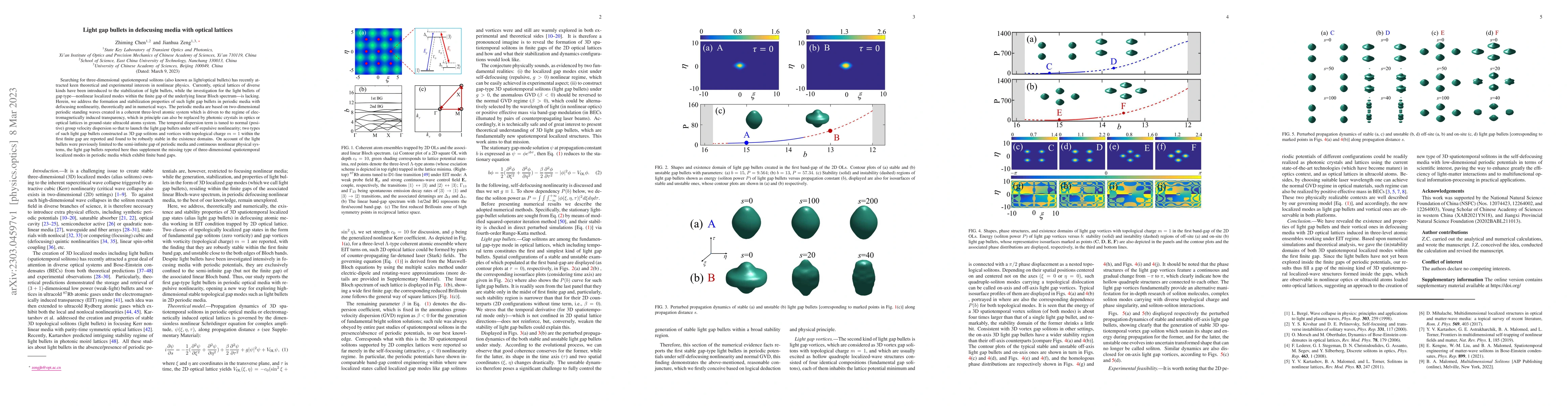 Thumbnail for Light gap bullets in defocusing media with optical lattices