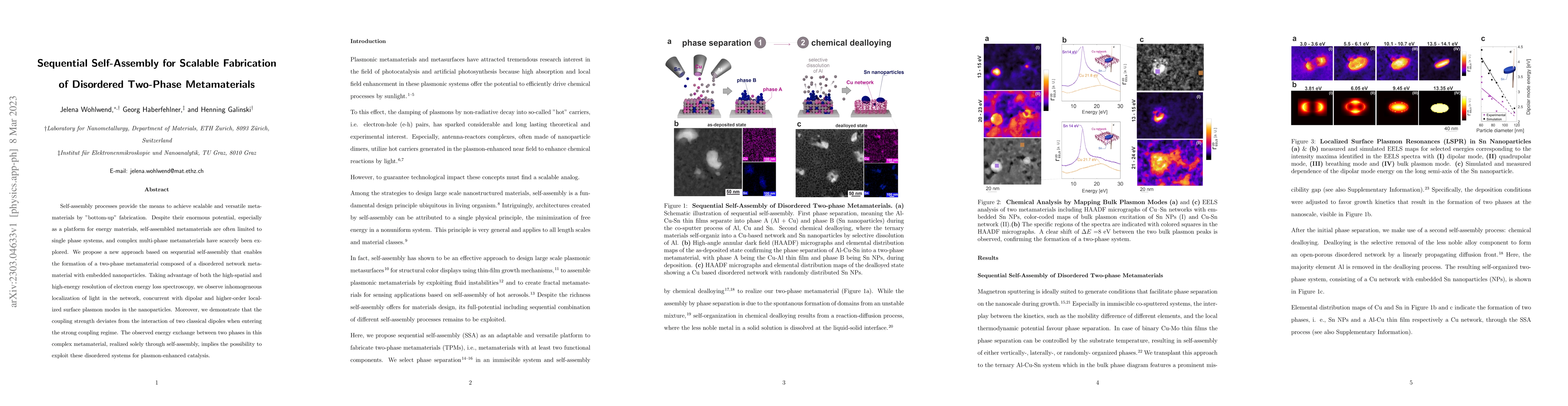 Thumbnail for Sequential Self-Assembly for Scalable Fabrication of Disordered
  Two-Phase Metamaterials