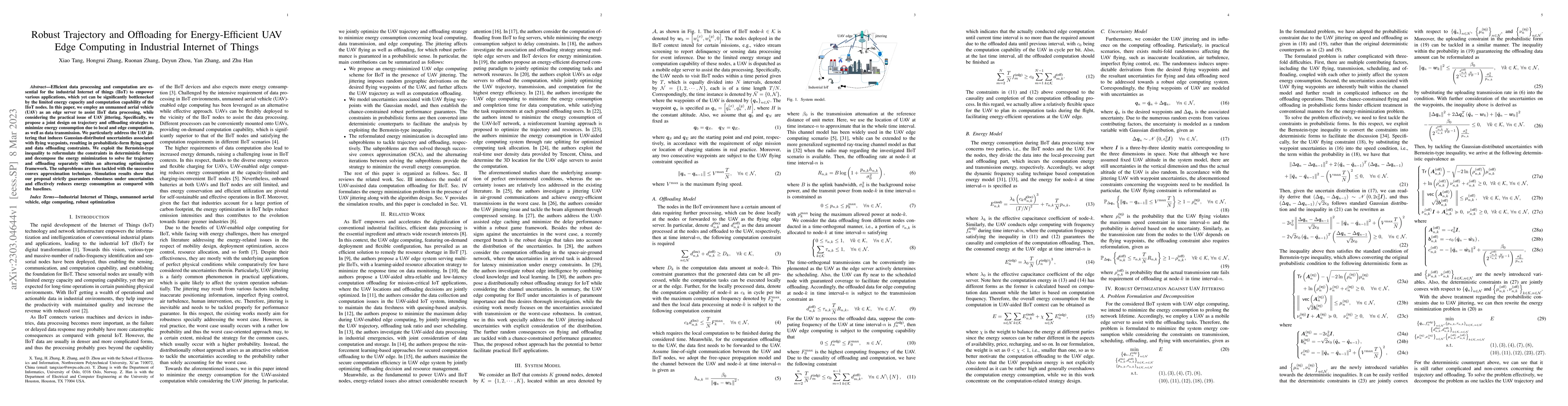 Thumbnail for Robust Trajectory and Offloading for Energy-Efficient UAV Edge Computing
  in Industrial Internet of Things