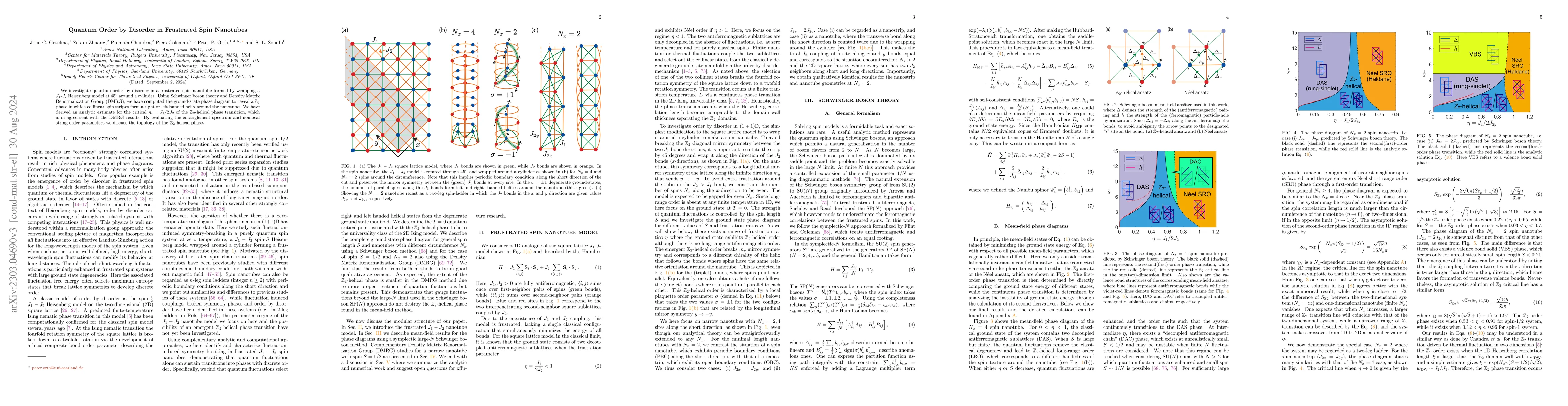 Thumbnail for Quantum order by disorder in Frustrated Spin Nanotubes