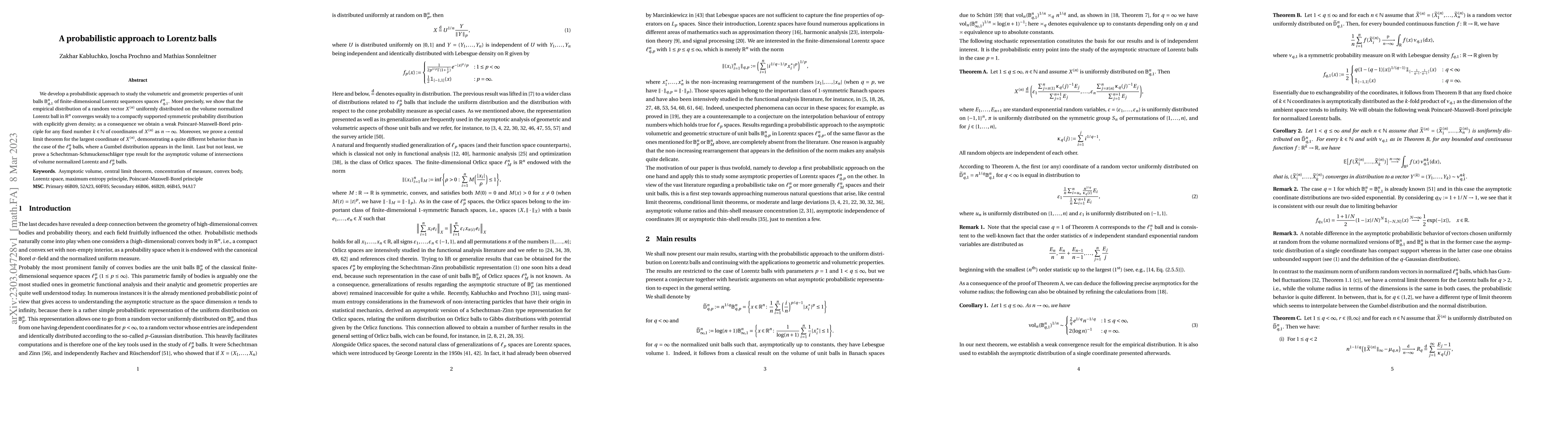Thumbnail for A probabilistic approach to Lorentz balls