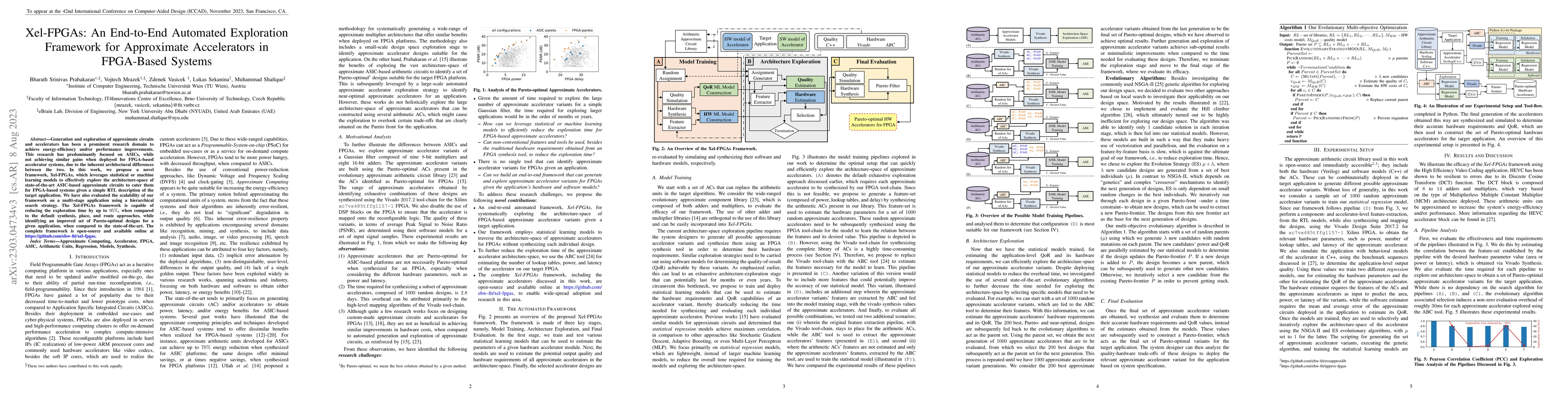 Thumbnail for Xel-FPGAs: An End-to-End Automated Exploration Framework for Approximate
  Accelerators in FPGA-Based Systems