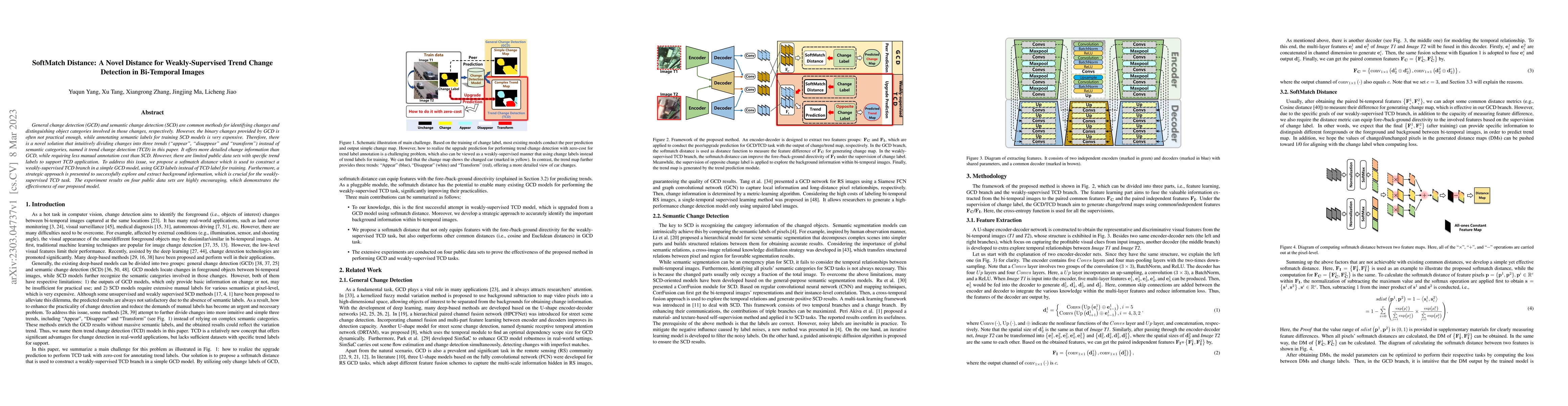 Thumbnail for SoftMatch Distance: A Novel Distance for Weakly-Supervised Trend Change
  Detection in Bi-Temporal Images