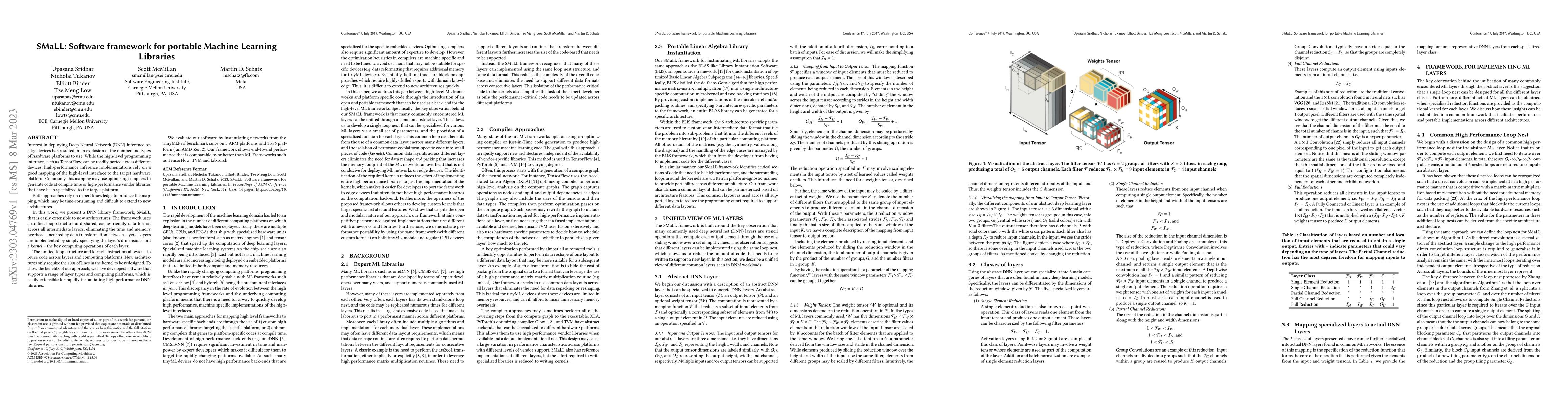 Thumbnail for SMaLL: A Software Framework for portable Machine Learning Libraries