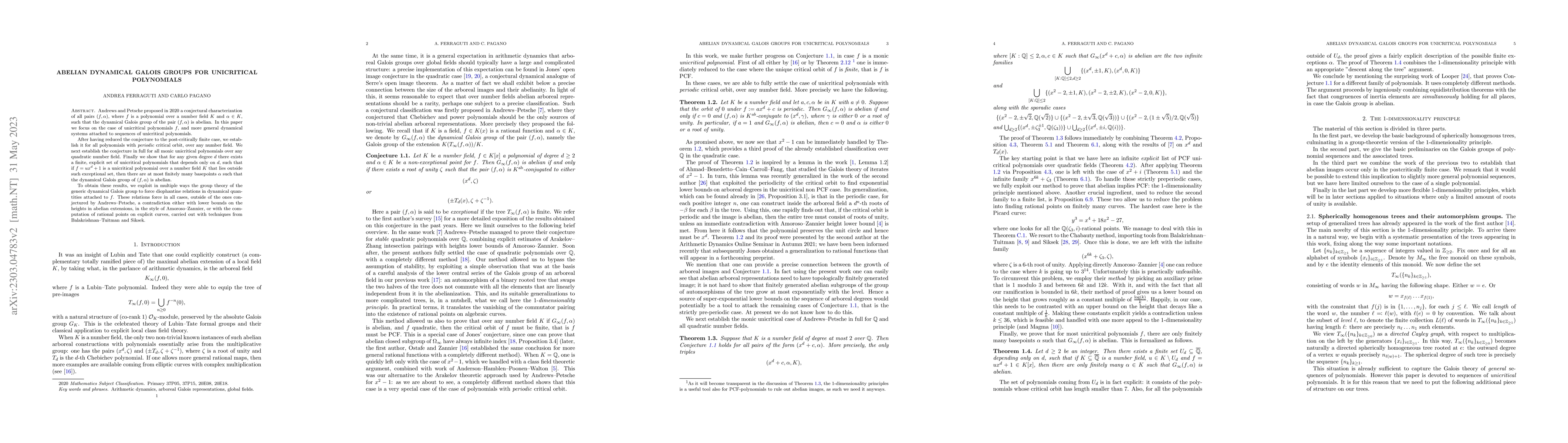 Thumbnail for Abelian dynamical Galois groups for unicritical polynomials