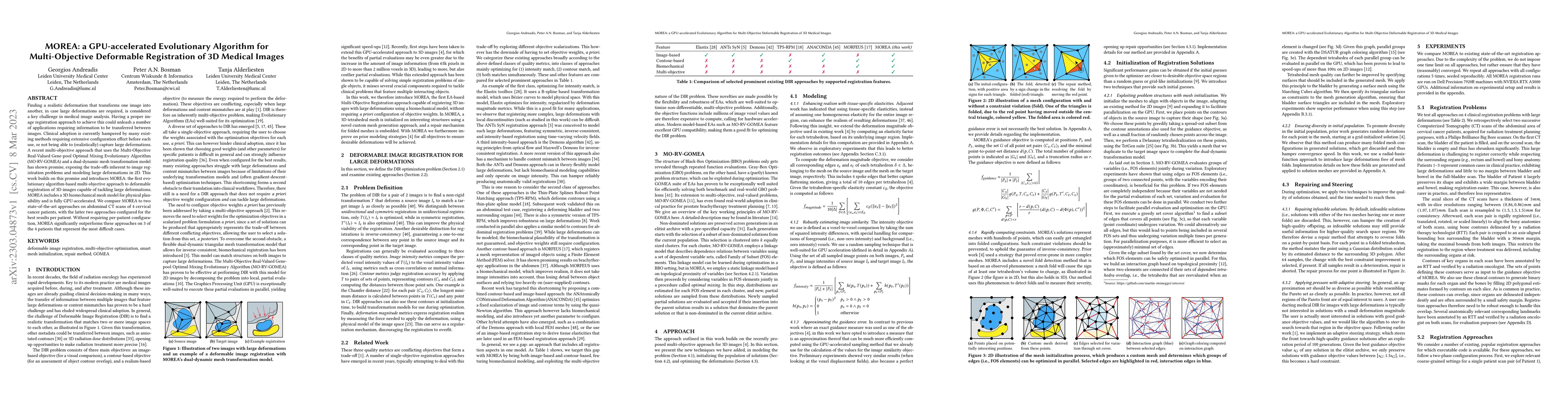 Thumbnail for MOREA: a GPU-accelerated Evolutionary Algorithm for Multi-Objective
  Deformable Registration of 3D Medical Images