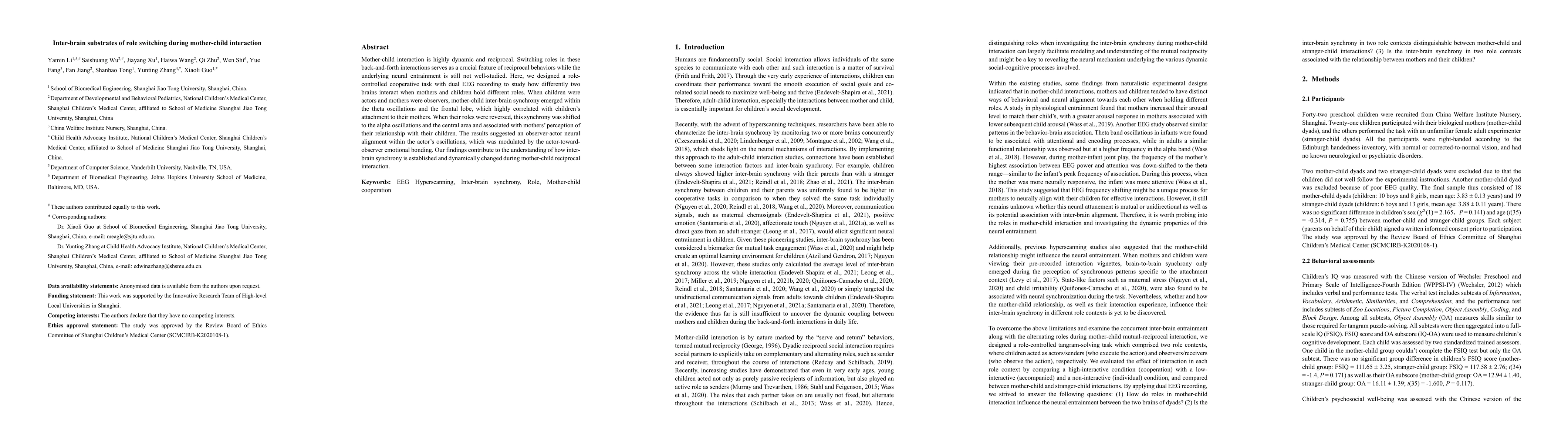 Thumbnail for Inter-brain substrates of role switching during mother-child interaction
