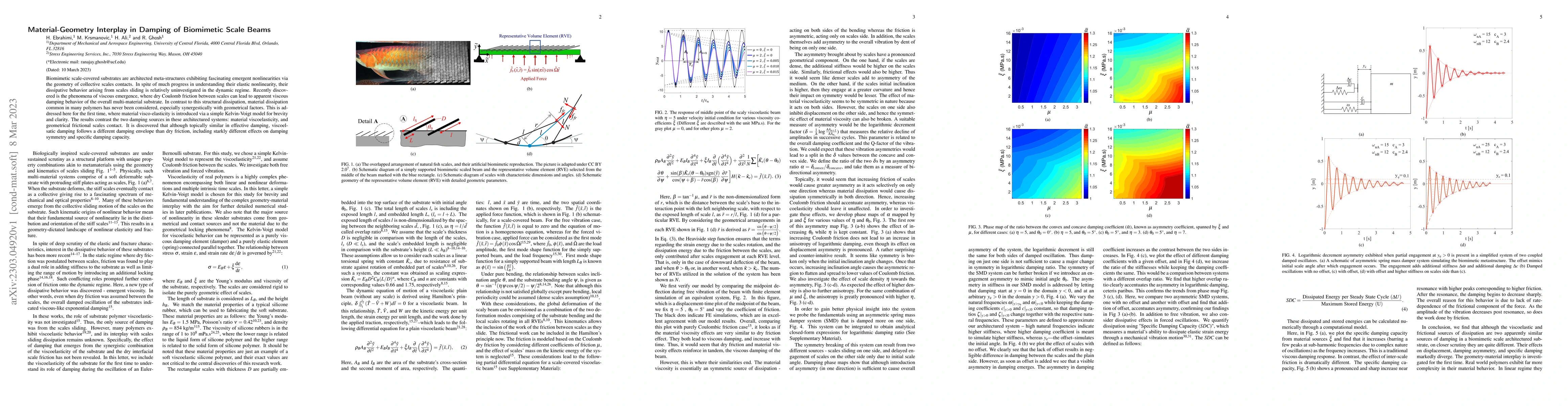 Thumbnail for Material-Geometry Interplay in Damping of Biomimetic Scale Beams