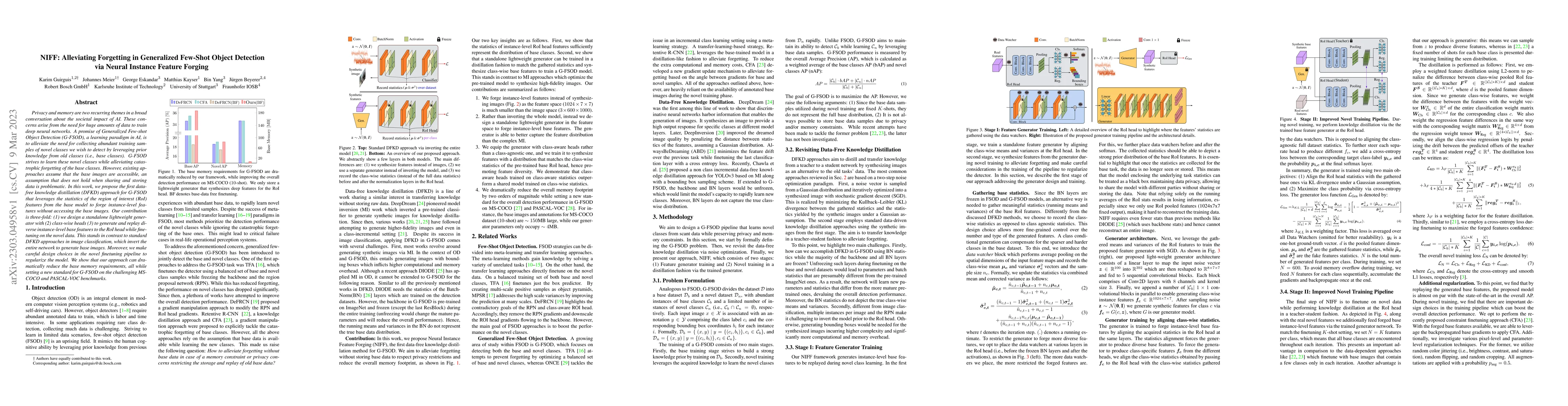 Thumbnail for NIFF: Alleviating Forgetting in Generalized Few-Shot Object Detection
  via Neural Instance Feature Forging