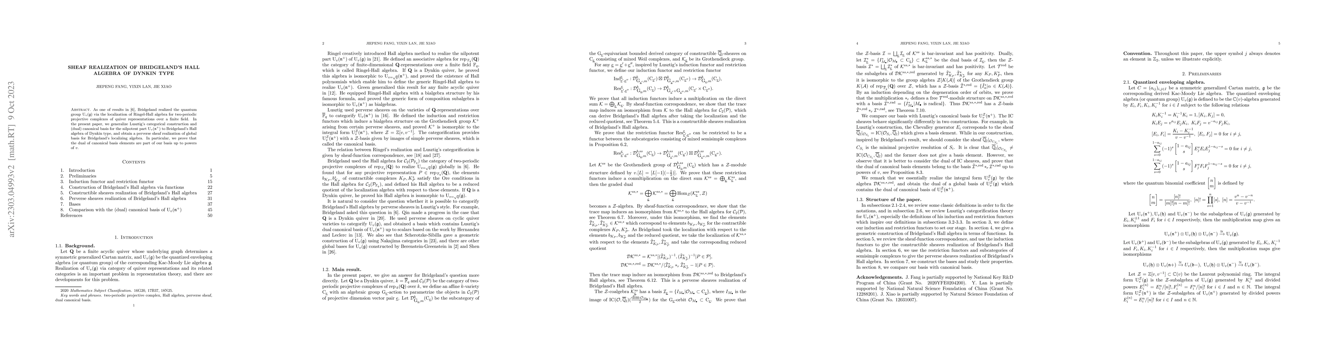 Thumbnail for Sheaf realization of Bridgeland's Hall algebra of Dynkin type