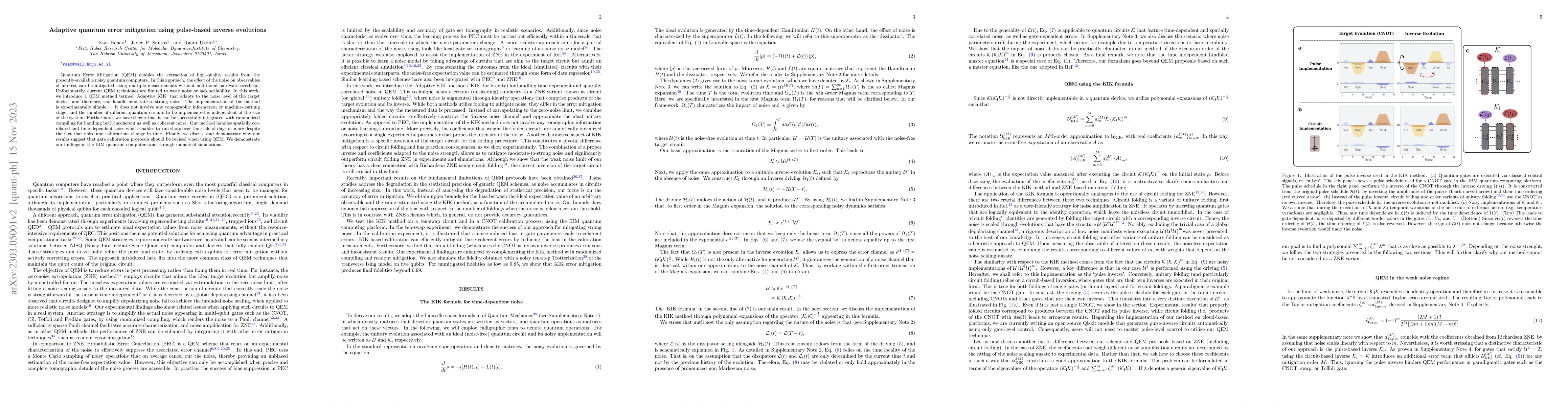 Thumbnail for Adaptive quantum error mitigation using pulse-based inverse evolutions