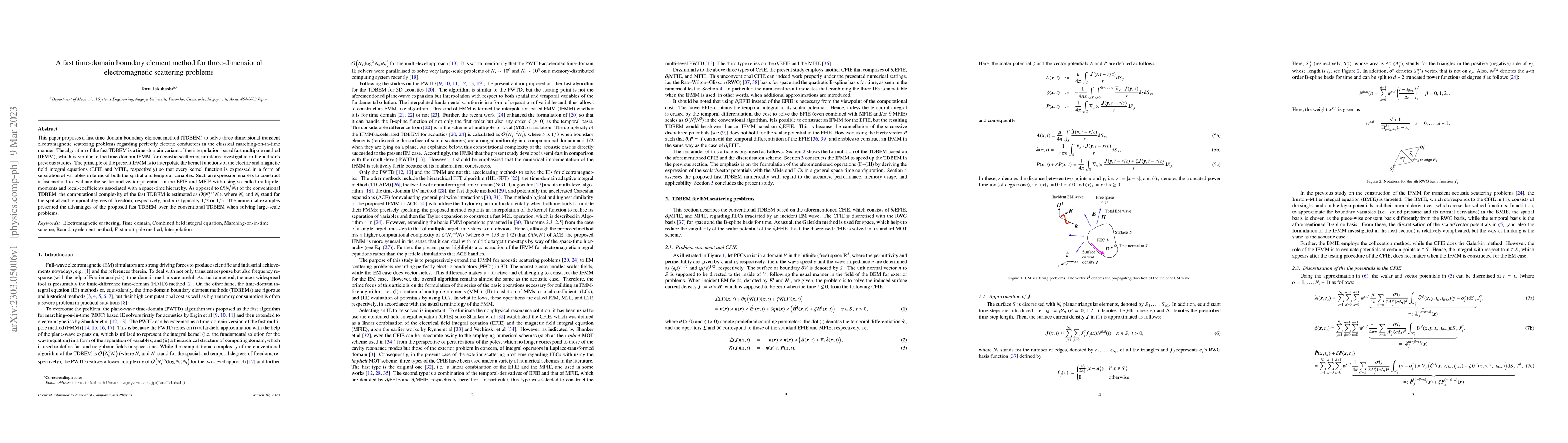 Thumbnail for A fast time-domain boundary element method for three-dimensional
  electromagnetic scattering problems