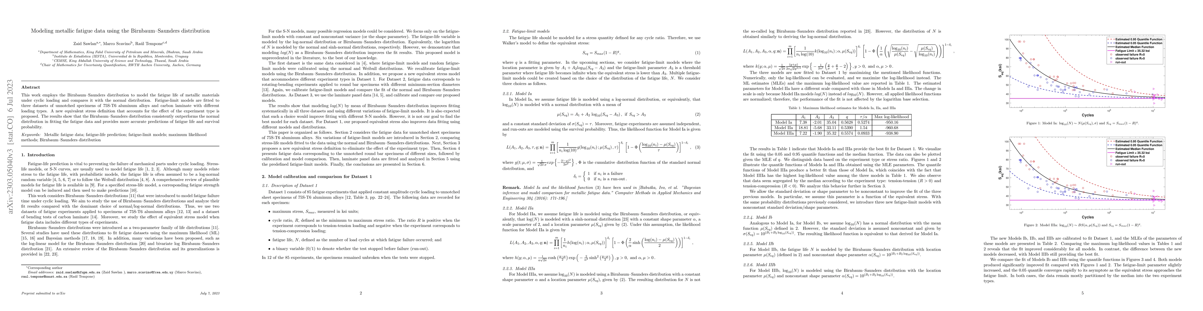 Thumbnail for Modeling metallic fatigue data using the Birnbaum--Saunders distribution