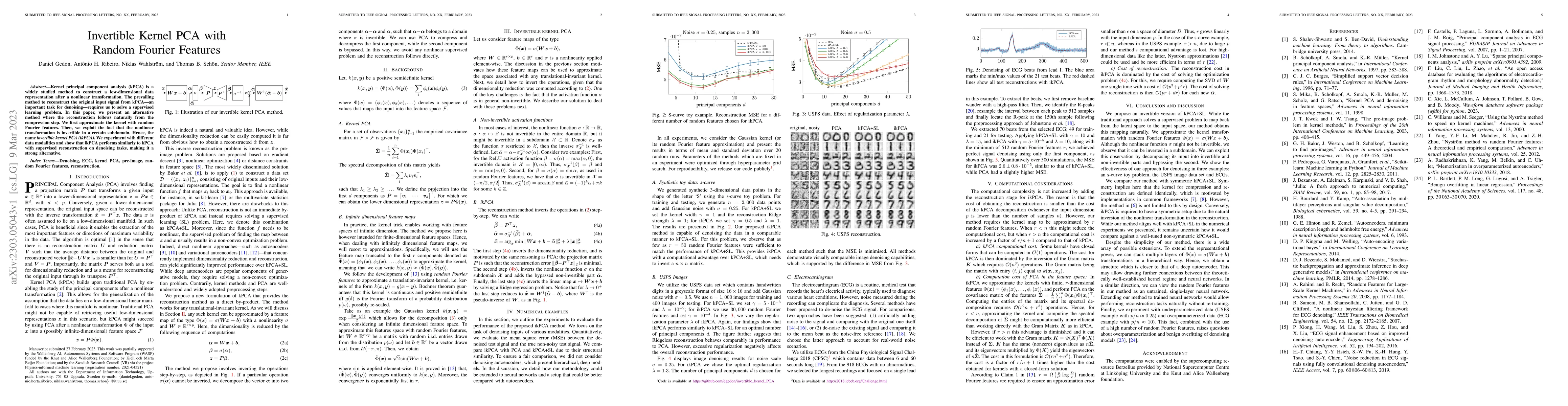 Thumbnail for Invertible Kernel PCA with Random Fourier Features