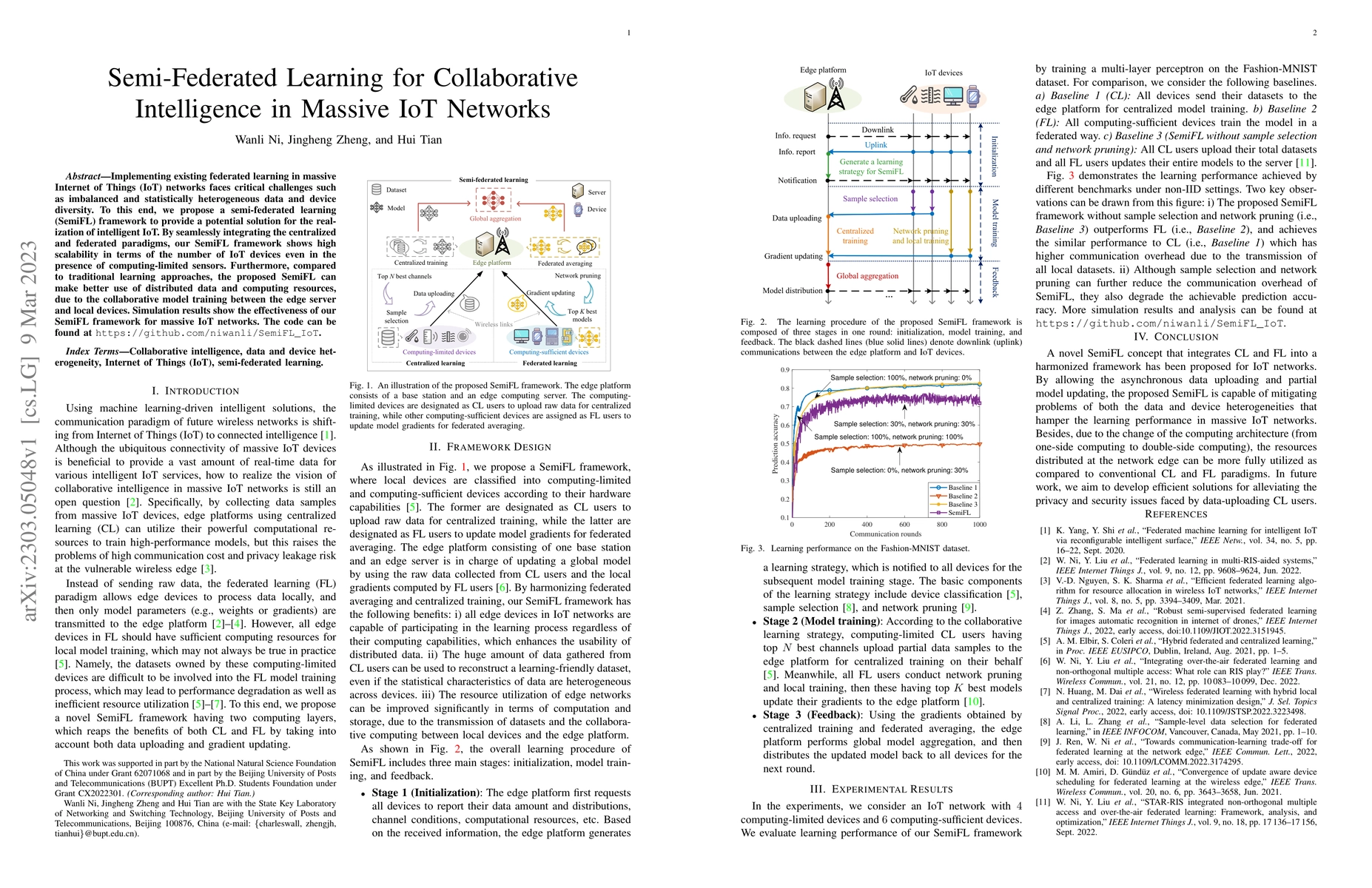 Thumbnail for Semi-Federated Learning for Collaborative Intelligence in Massive IoT
  Networks