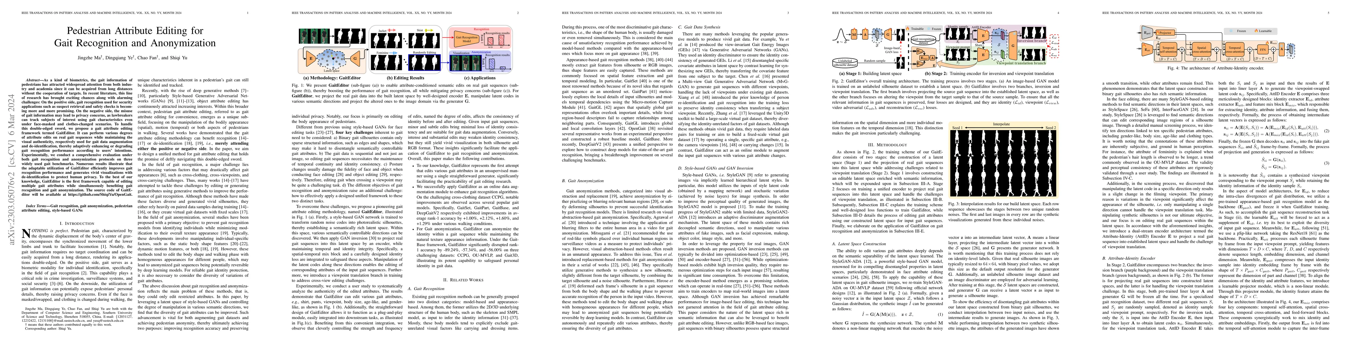 Thumbnail for Pedestrian Attribute Editing for Gait Recognition and Anonymization