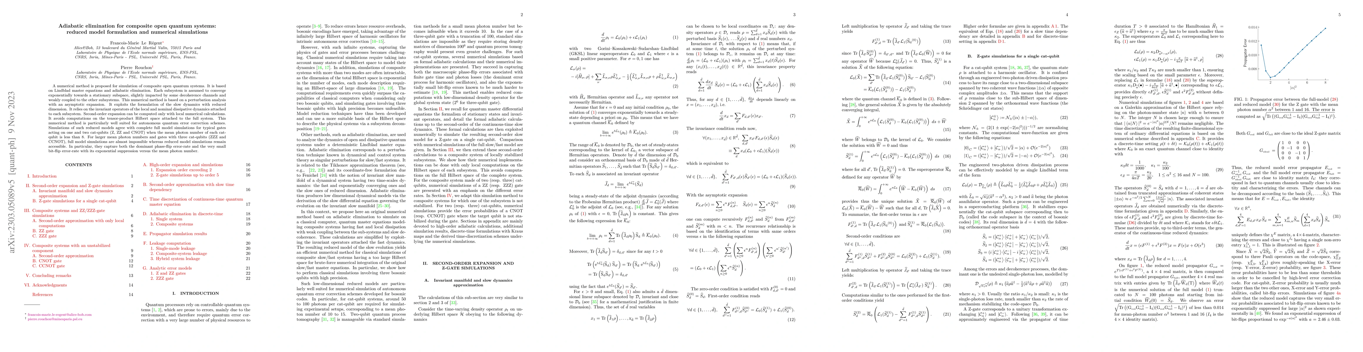 Thumbnail for Adiabatic elimination for composite open quantum systems: reduced model
  formulation and numerical simulations
