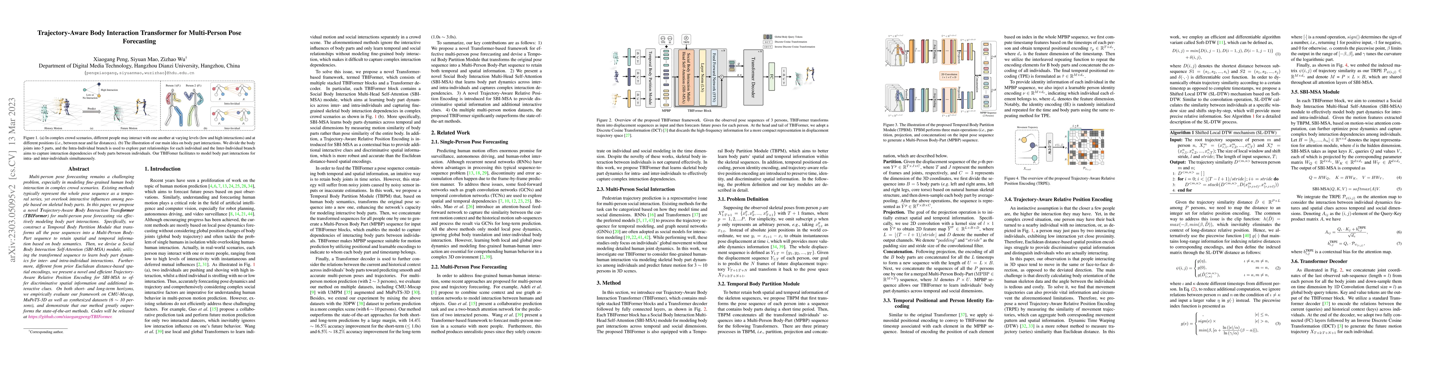 Thumbnail for Trajectory-Aware Body Interaction Transformer for Multi-Person Pose
  Forecasting