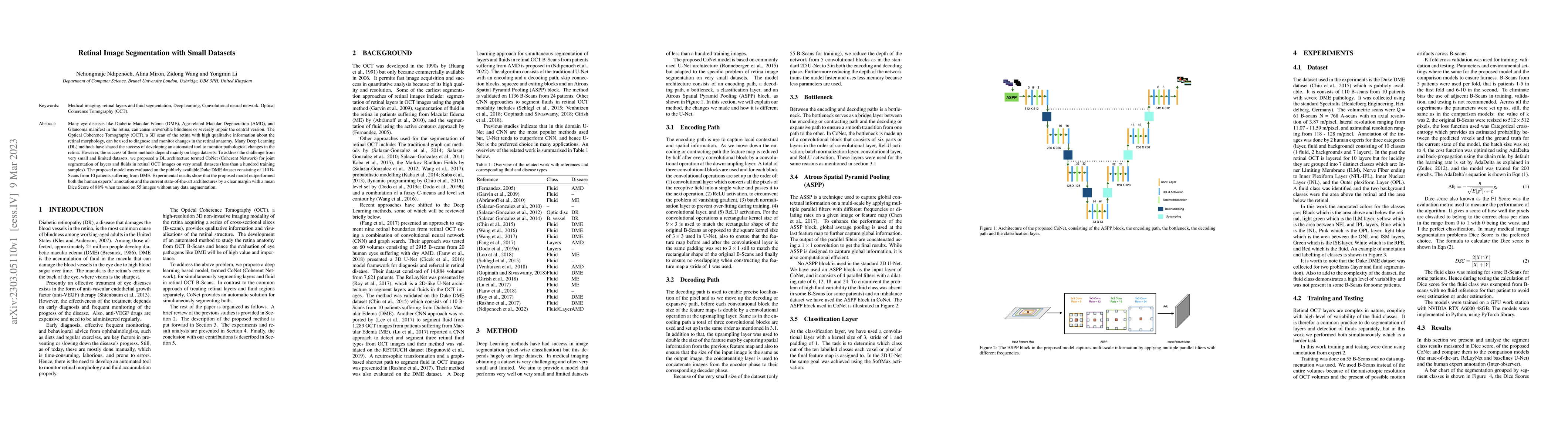 Thumbnail for Retinal Image Segmentation with Small Datasets