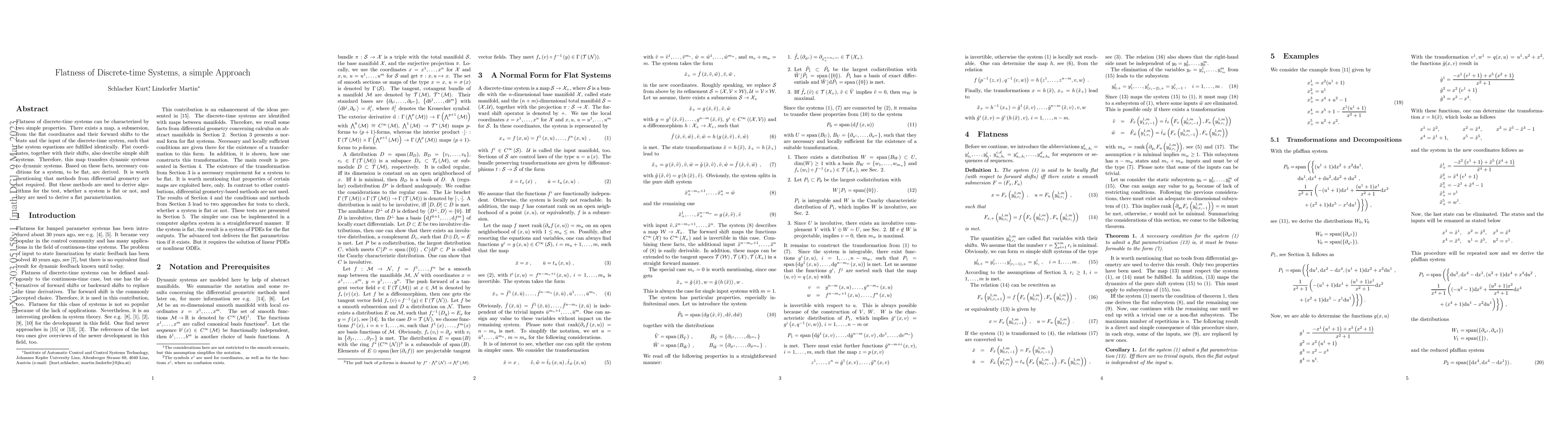 Thumbnail for Flatness of Discrete-time Systems, a simple Approach