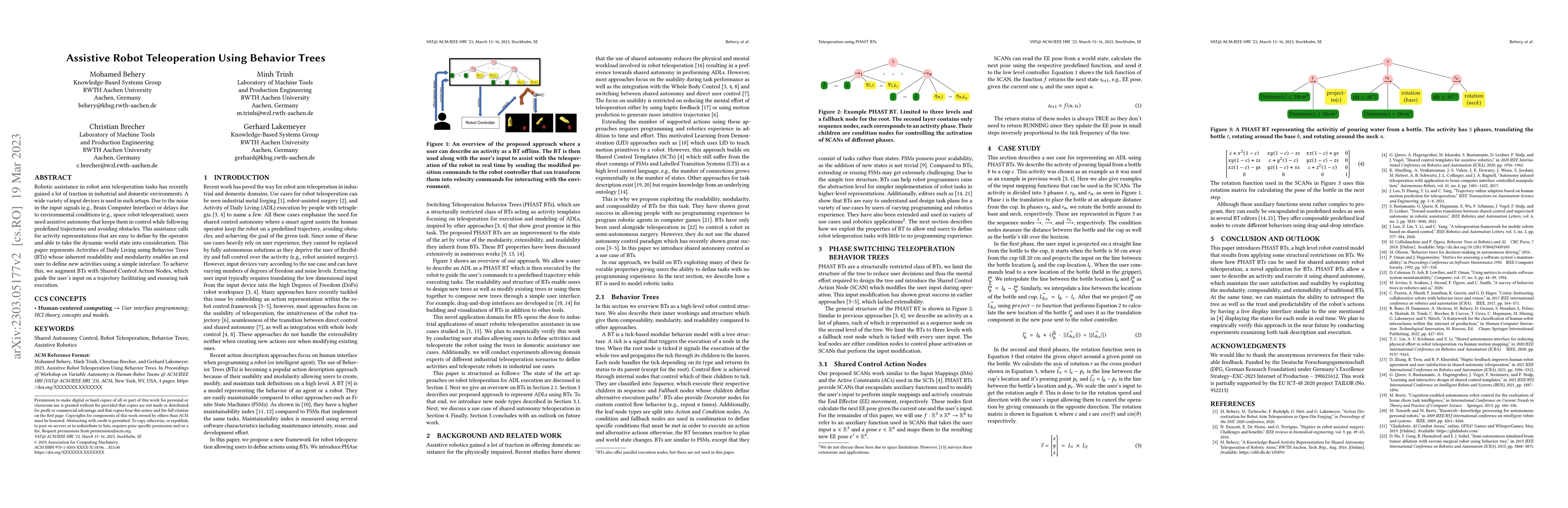 Thumbnail for Assistive Robot Teleoperation Using Behavior Trees