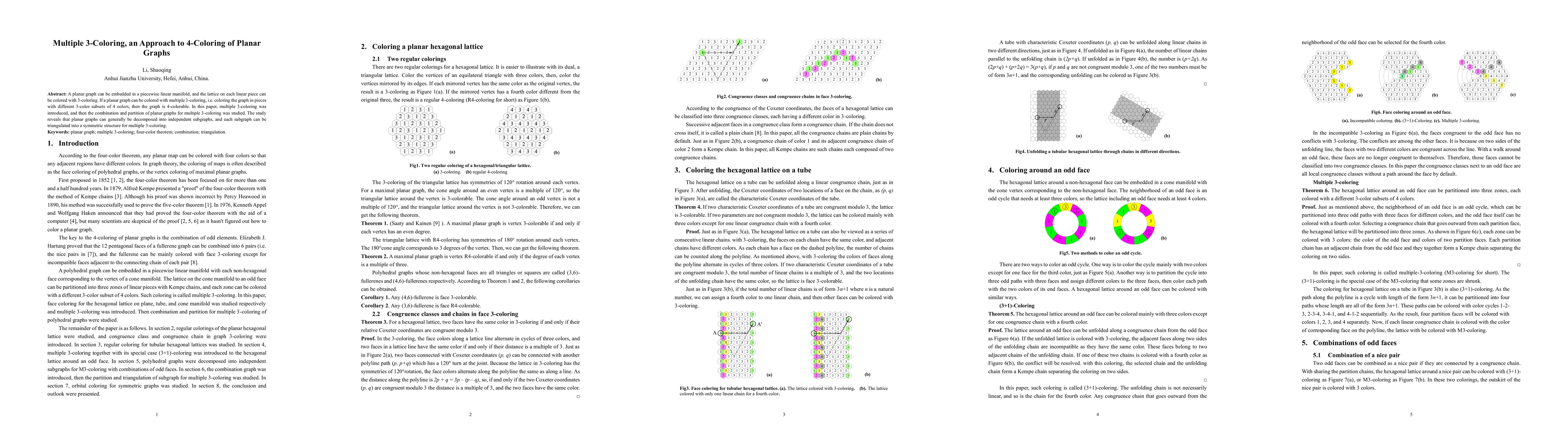 Thumbnail for Multiple 3-Coloring, an Approach to 4-Coloring of Planar Graphs