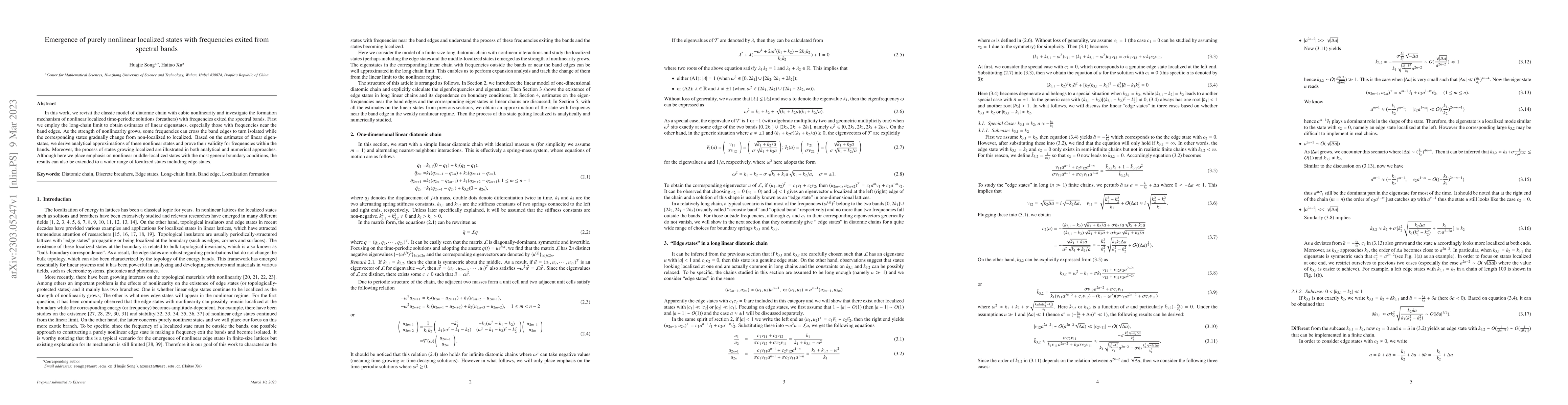 Thumbnail for Emergence of purely nonlinear localized states with frequencies exited
  from spectral bands