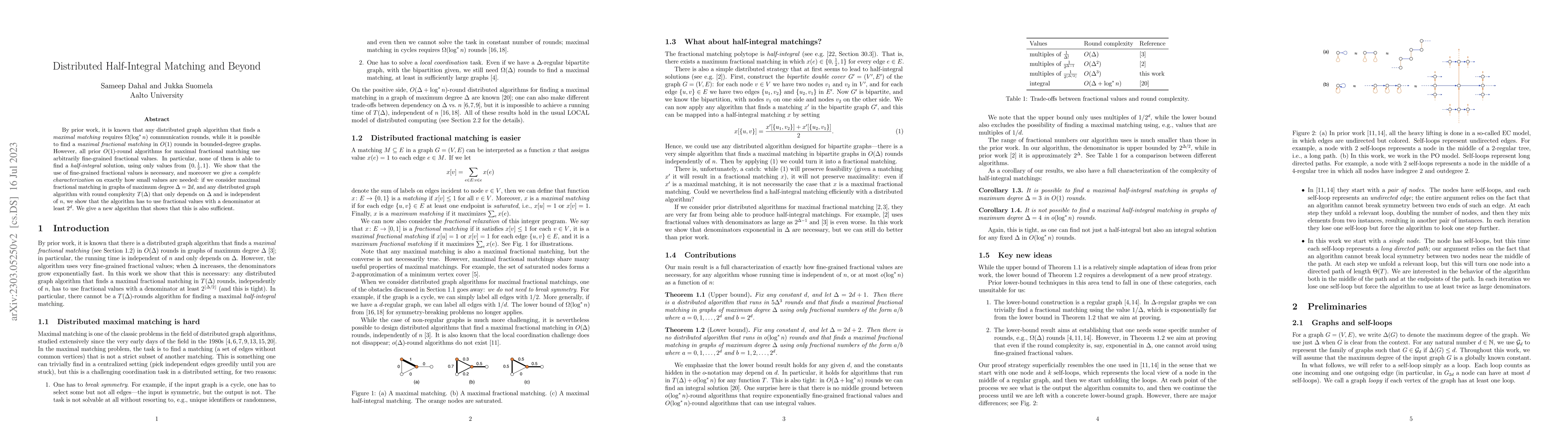 Thumbnail for Distributed Half-Integral Matching and Beyond