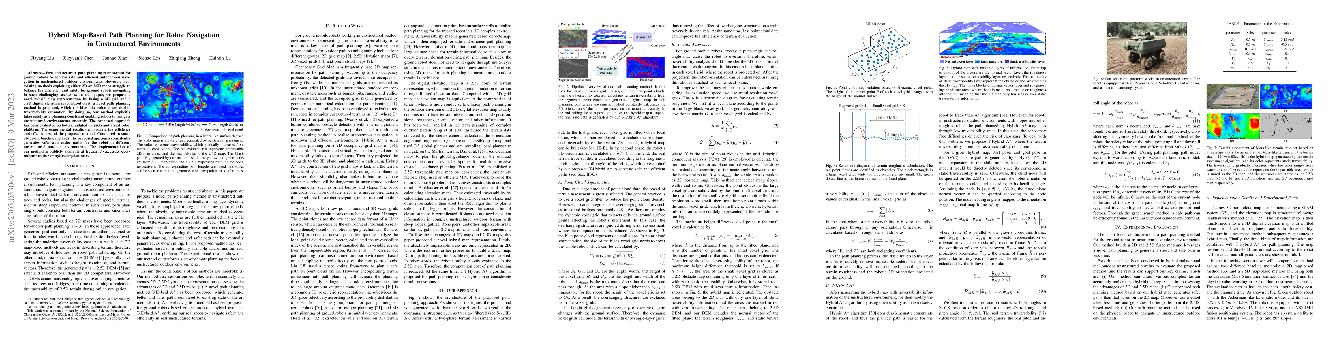 Thumbnail for Hybrid Map-Based Path Planning for Robot Navigation in Unstructured
  Environments